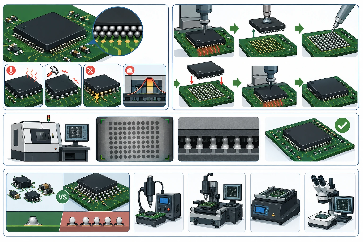 BGA and Advanced SMT Rework Repair